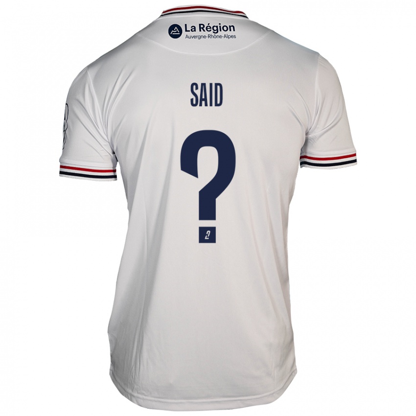 Hombre Camiseta Amine Saïd #0 Blanco 2ª Equipación 2024/25 La Camisa Argentina