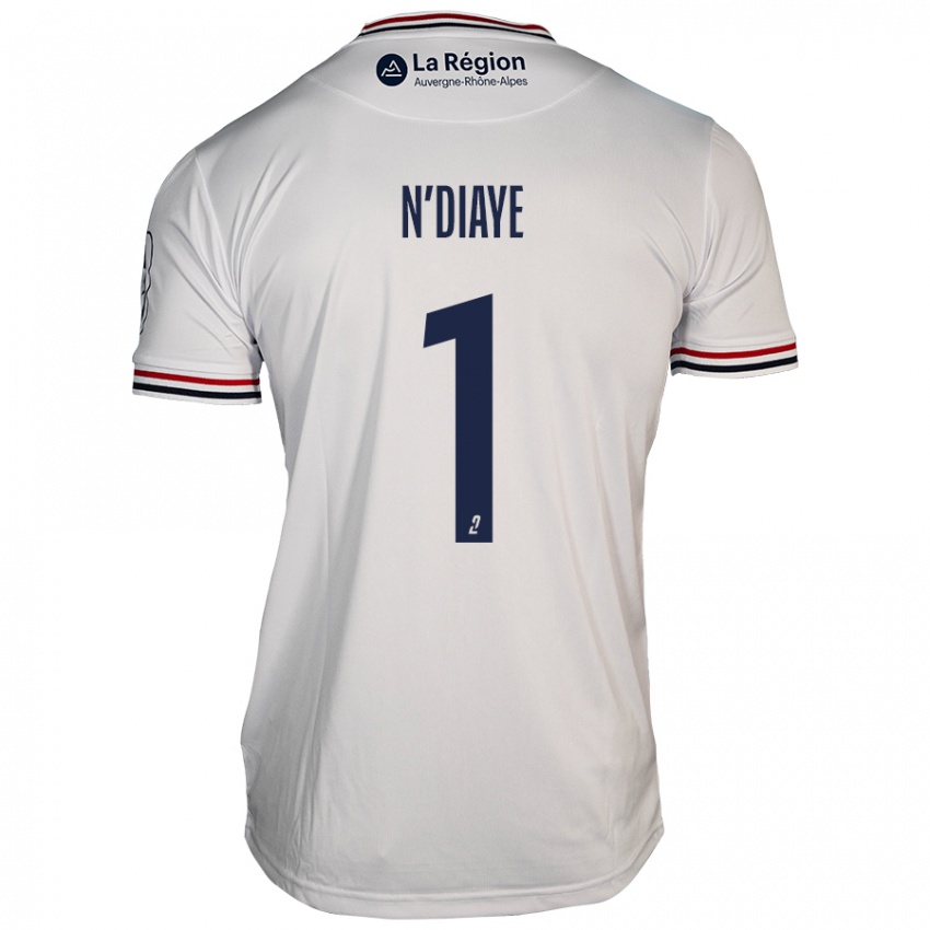 Hombre Camiseta Massamba N'diaye #1 Blanco 2ª Equipación 2024/25 La Camisa Argentina