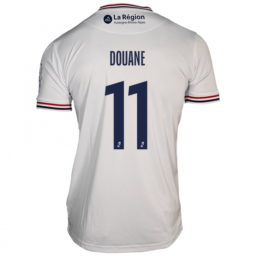 Hombre Camiseta Maïdine Douane #11 Blanco 2ª Equipación 2024/25 La Camisa Argentina