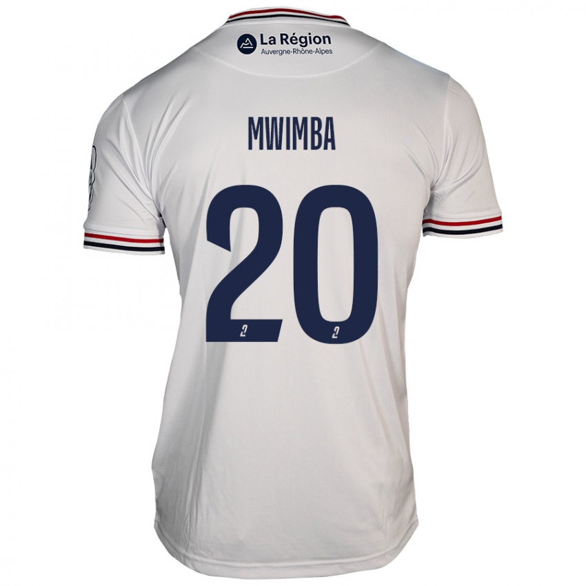 Hombre Camiseta Josué Mwimba Isala #20 Blanco 2ª Equipación 2024/25 La Camisa Argentina