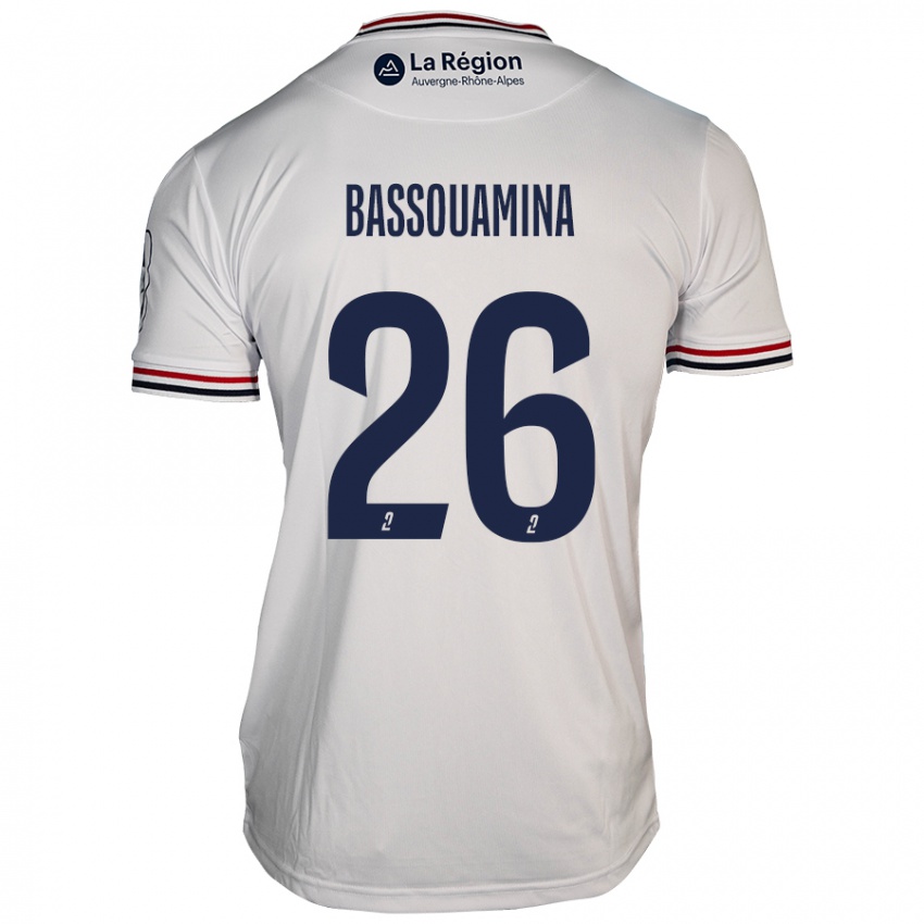 Hombre Camiseta Mons Bassouamina #26 Blanco 2ª Equipación 2024/25 La Camisa Argentina