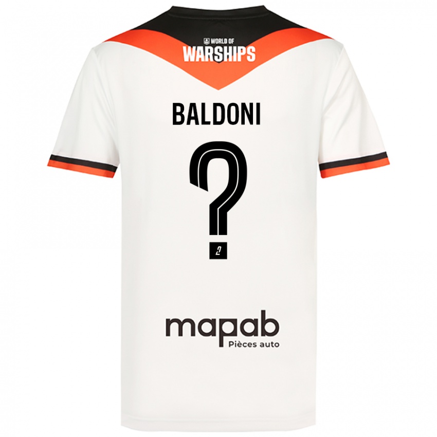 Hombre Camiseta Sohan Baldoni #0 Blanco 2ª Equipación 2024/25 La Camisa Argentina