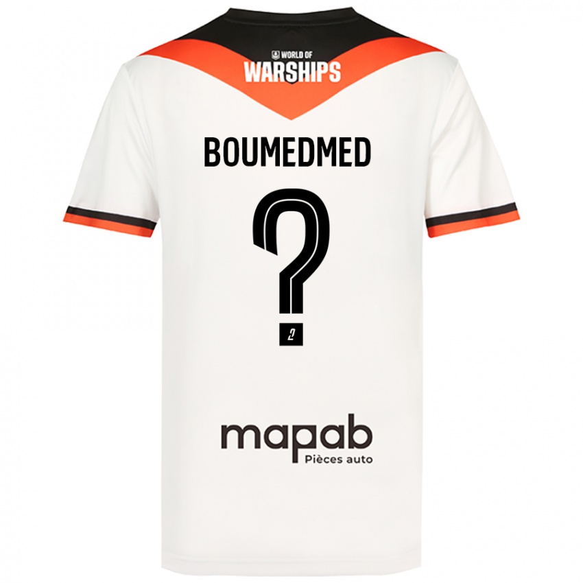 Hombre Camiseta Kamil Boumedmed #0 Blanco 2ª Equipación 2024/25 La Camisa Argentina