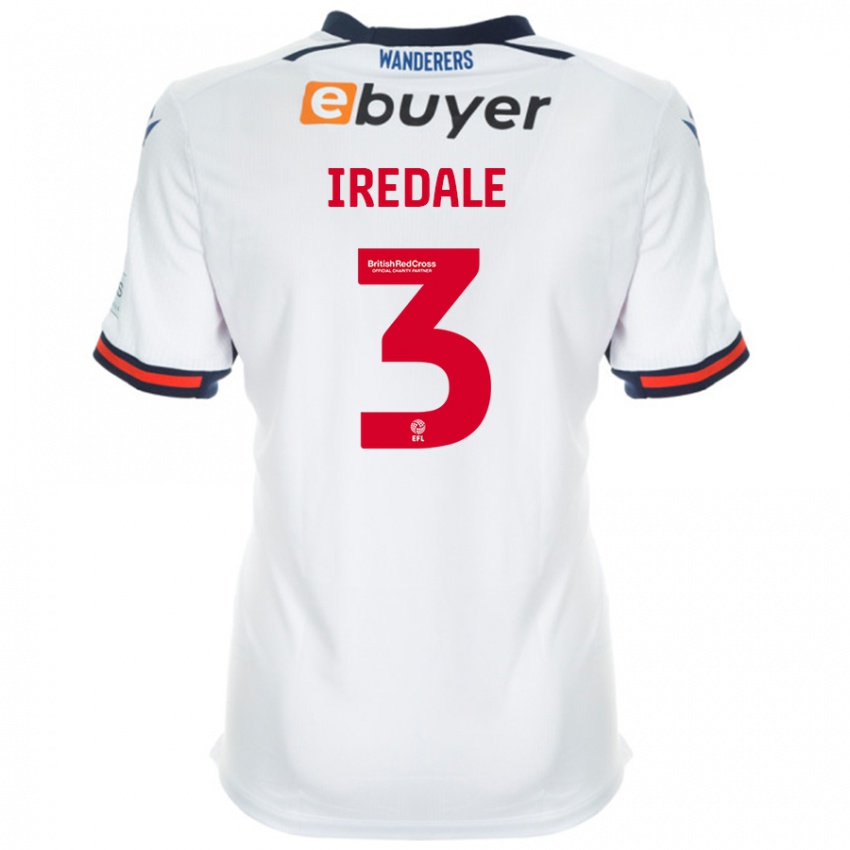 Mujer Camiseta Jack Iredale #3 Blanco 1ª Equipación 2024/25 La Camisa Argentina