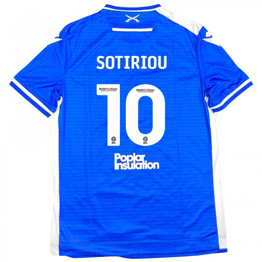 Mujer Camiseta Ruel Sotiriou #10 Azul Blanco 1ª Equipación 2024/25 La Camisa Argentina