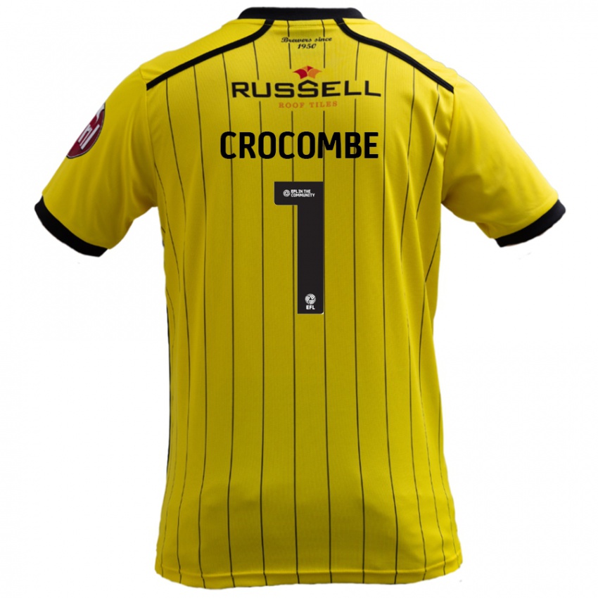 Mujer Camiseta Max Crocombe #1 Amarillo 1ª Equipación 2024/25 La Camisa Argentina