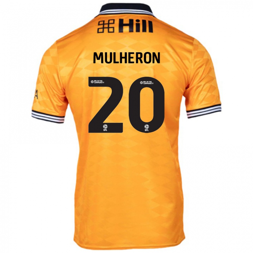 Mujer Camiseta Bronwyn Mulheron #20 Naranja 1ª Equipación 2024/25 La Camisa Argentina