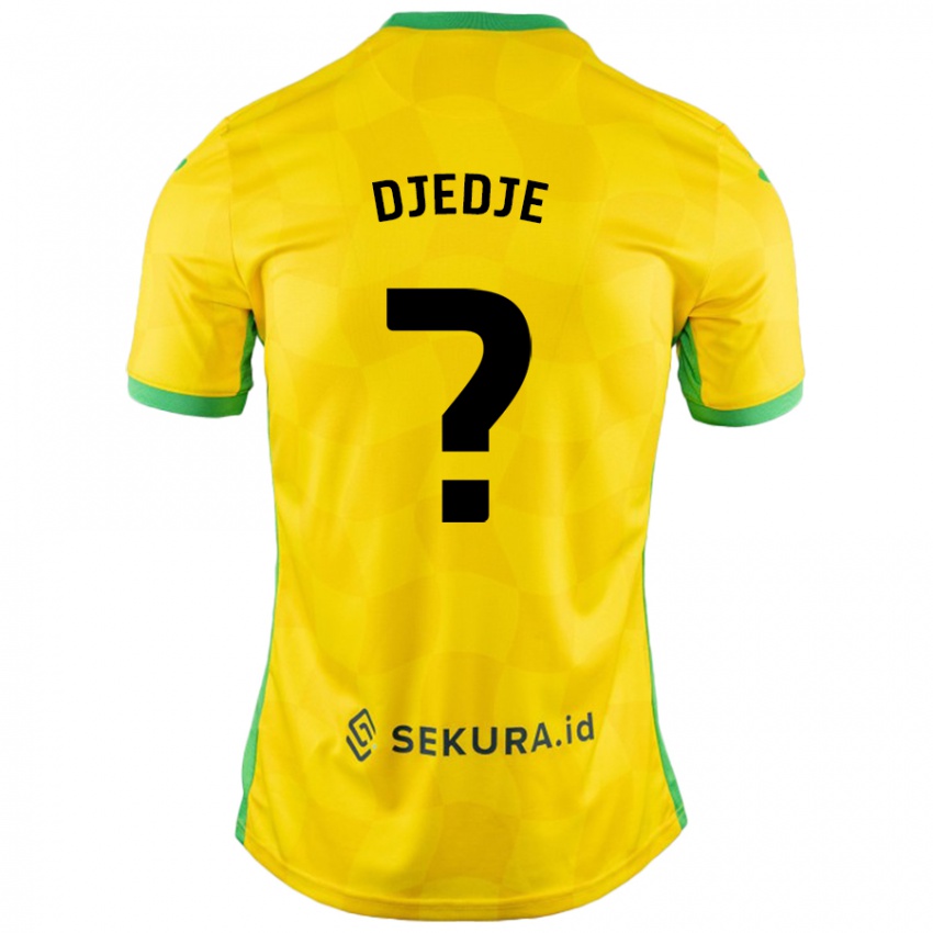 Mujer Camiseta Uriah Djedje #0 Amarillo Verde 1ª Equipación 2024/25 La Camisa Argentina