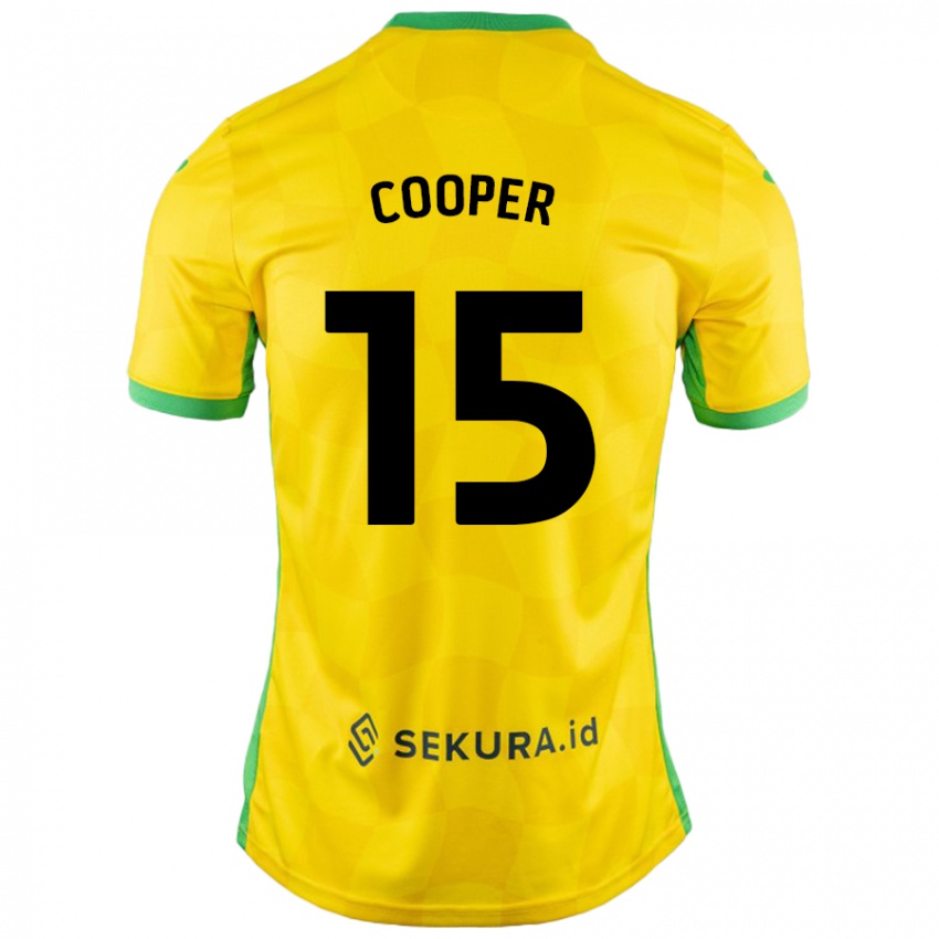 Mujer Camiseta Naomi Cooper #15 Amarillo Verde 1ª Equipación 2024/25 La Camisa Argentina