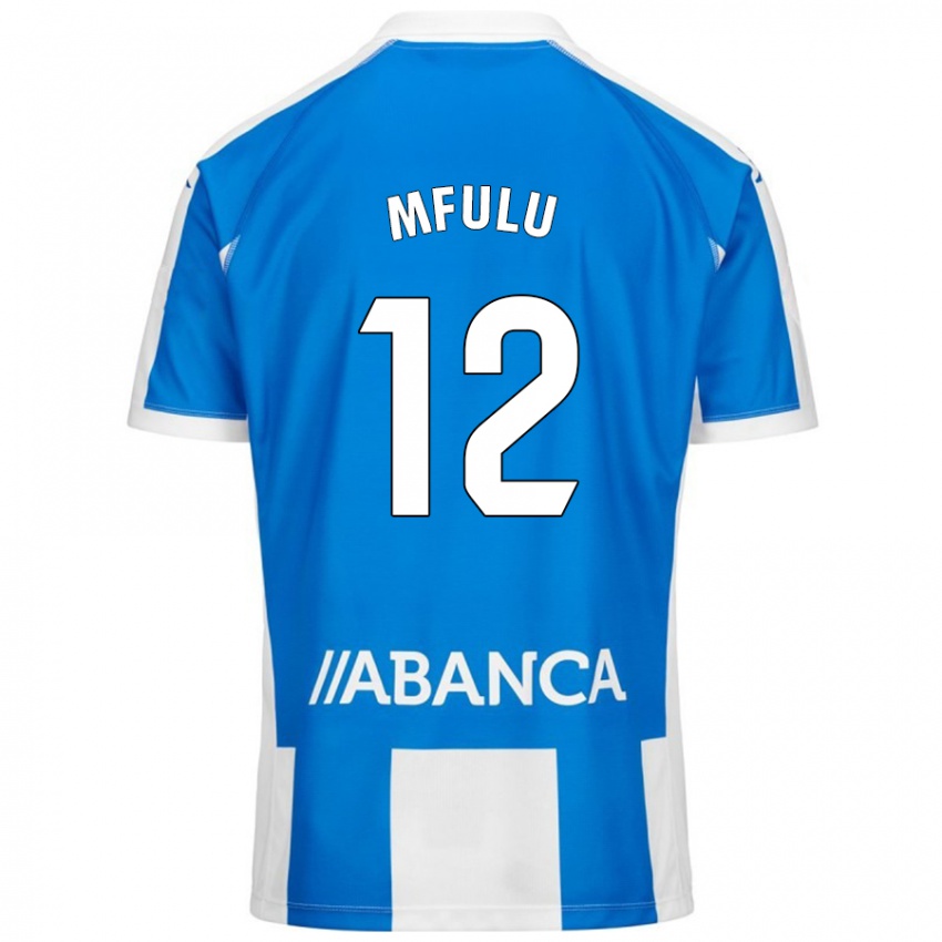 Mujer Camiseta Nuke Mfulu #12 Azul Blanco 1ª Equipación 2024/25 La Camisa Argentina