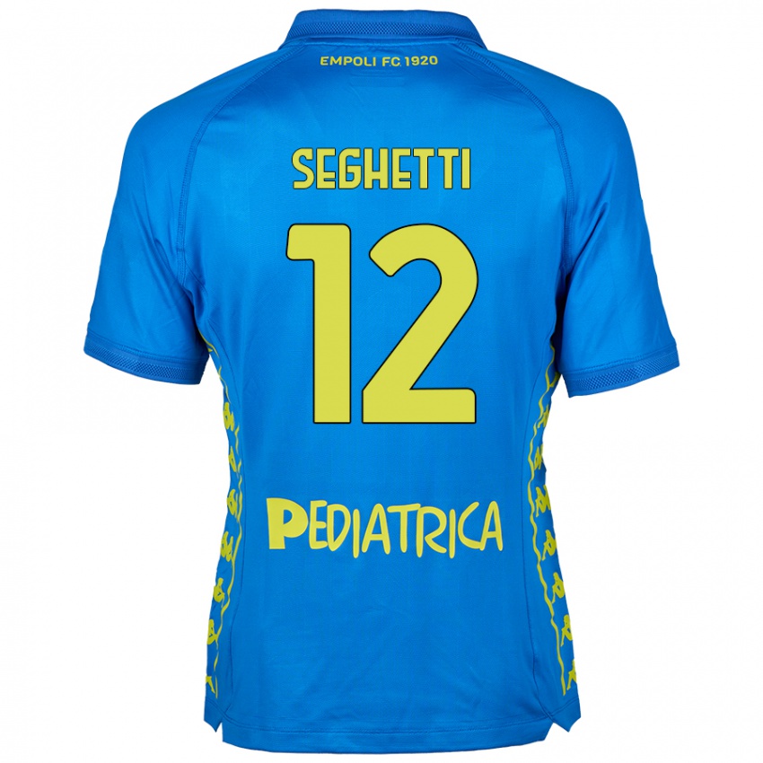 Mujer Camiseta Jacopo Seghetti #12 Azul 1ª Equipación 2024/25 La Camisa Argentina