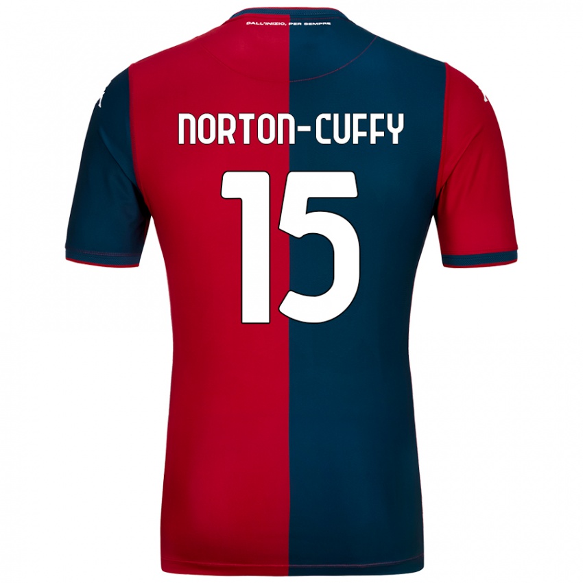 Mujer Camiseta Brooke Norton-Cuffy #15 Rojo Azul Oscuro 1ª Equipación 2024/25 La Camisa Argentina