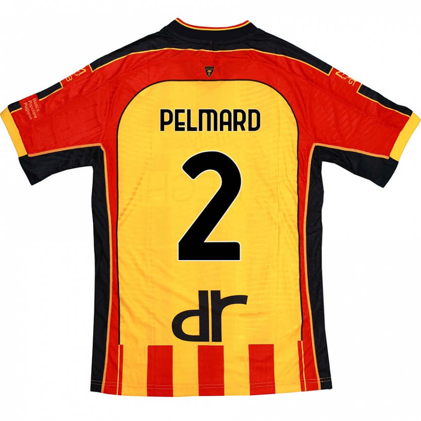 Mujer Camiseta Andy Pelmard #2 Amarillo Rojo 1ª Equipación 2024/25 La Camisa Argentina