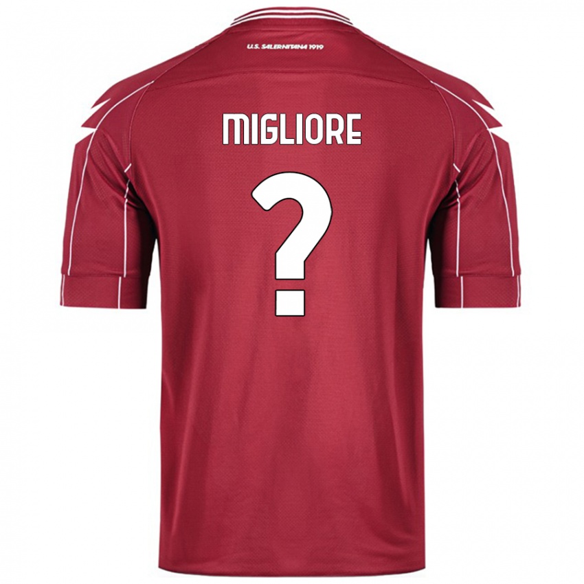 Mujer Camiseta Lorenzo Migliore #0 Borgoña 1ª Equipación 2024/25 La Camisa Argentina