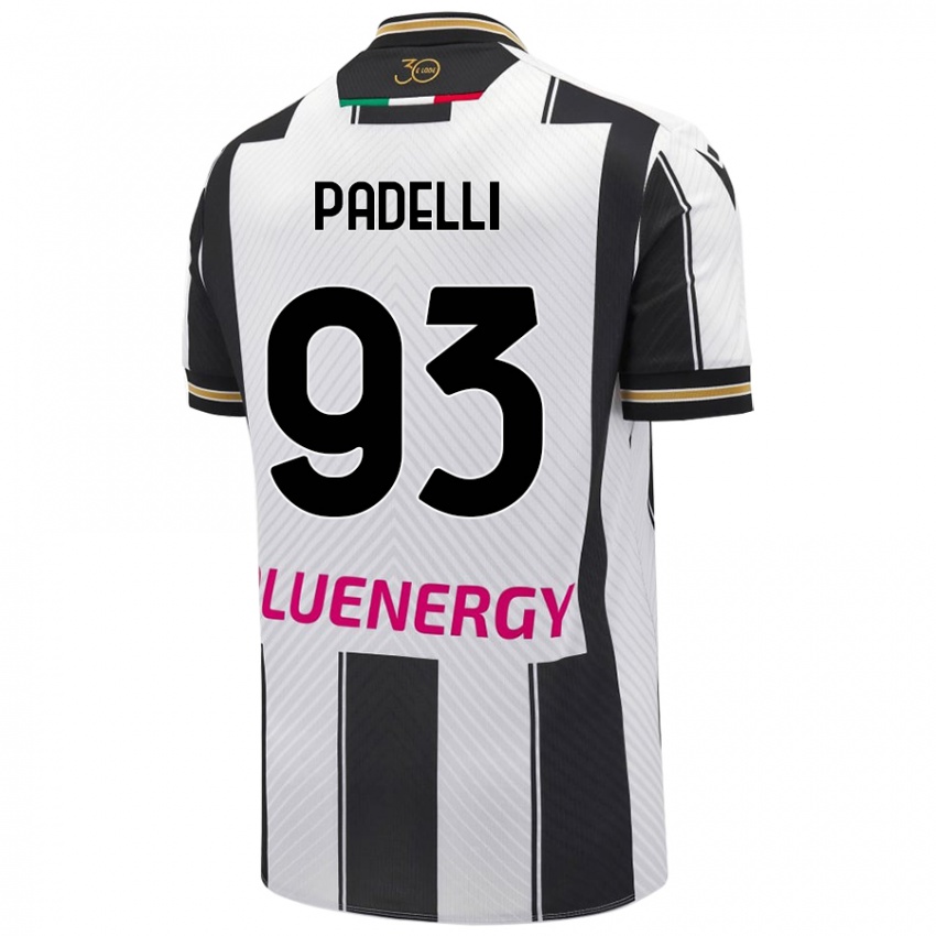 Mujer Camiseta Daniele Padelli #93 Blanco Negro 1ª Equipación 2024/25 La Camisa Argentina