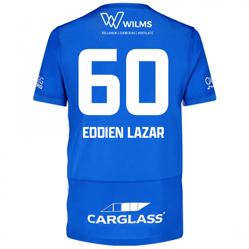 Mujer Camiseta Saif Eddien Lazar #60 Azul 1ª Equipación 2024/25 La Camisa Argentina