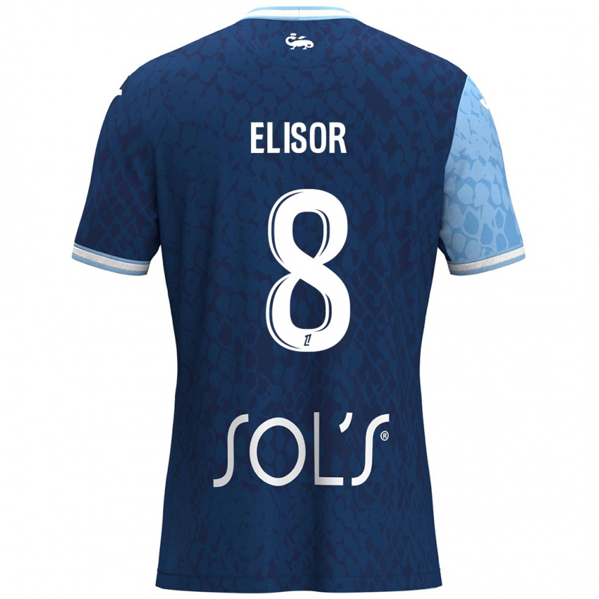 Mujer Camiseta Salomé Elisor #8 Azul Cielo Azul Oscuro 1ª Equipación 2024/25 La Camisa Argentina