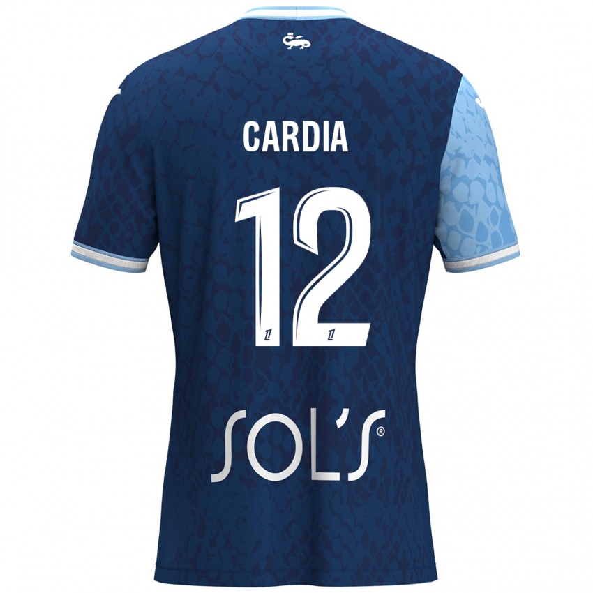 Mujer Camiseta Mickaëla Cardia #12 Azul Cielo Azul Oscuro 1ª Equipación 2024/25 La Camisa Argentina