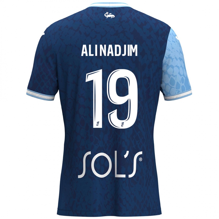 Mujer Camiseta Nadjma Ali Nadjim #19 Azul Cielo Azul Oscuro 1ª Equipación 2024/25 La Camisa Argentina