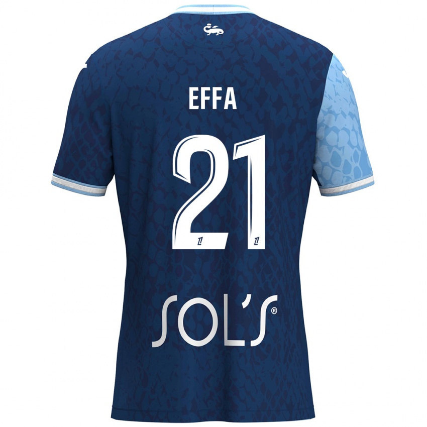 Mujer Camiseta Chancelle Effa Effa #21 Azul Cielo Azul Oscuro 1ª Equipación 2024/25 La Camisa Argentina