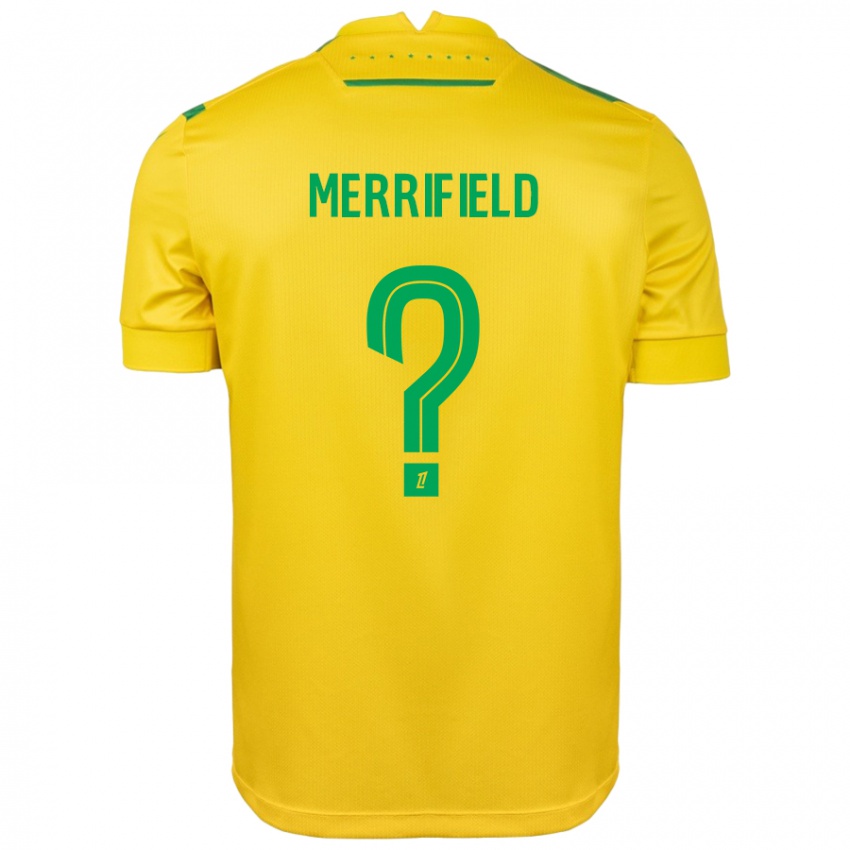 Mujer Camiseta Loan Merrifield #0 Amarillo Verde 1ª Equipación 2024/25 La Camisa Argentina