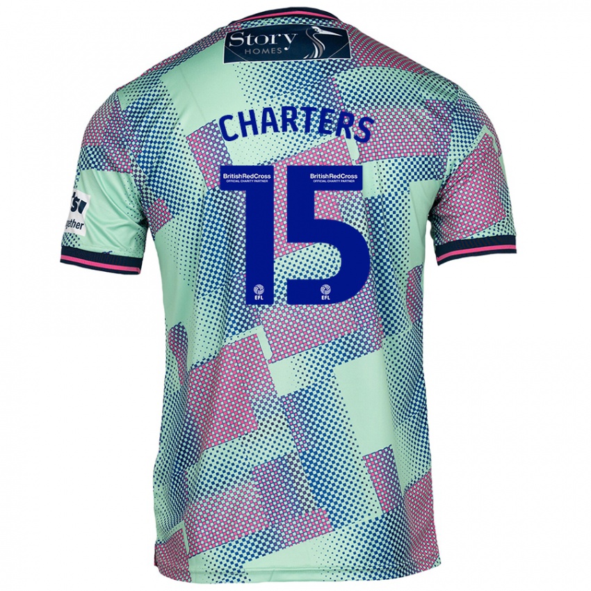 Mujer Camiseta Taylor Charters #15 Verde 2ª Equipación 2024/25 La Camisa Argentina