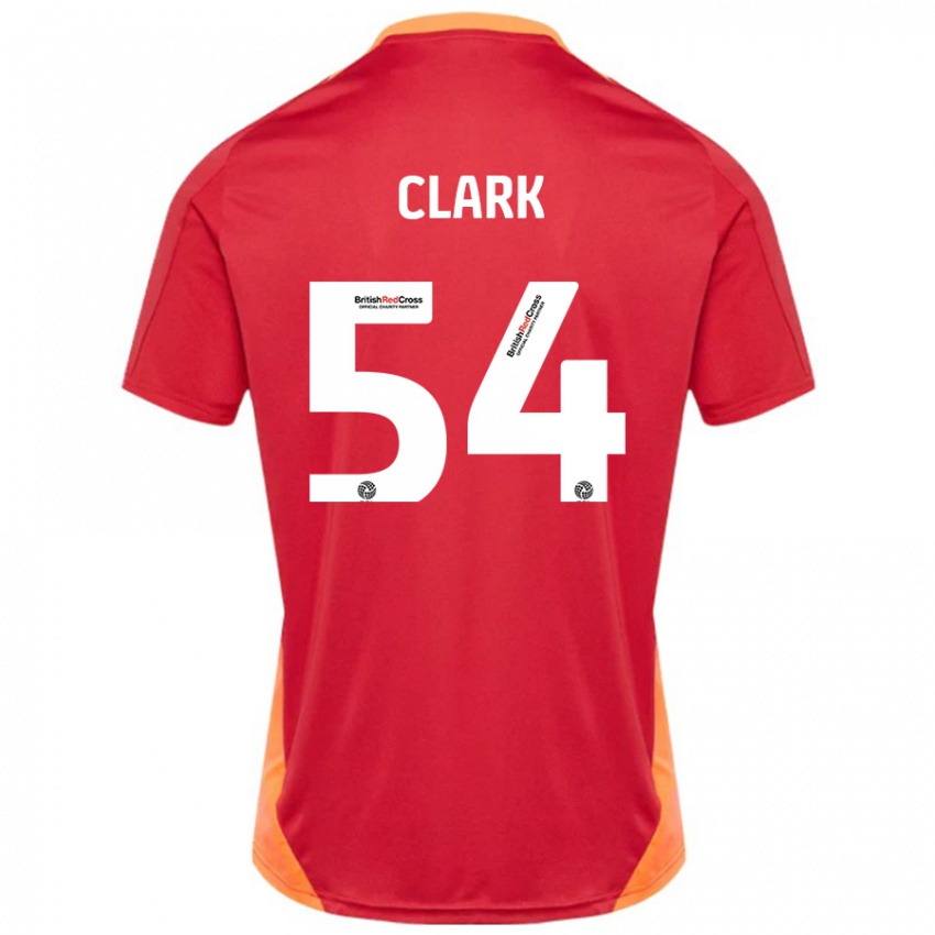 Mujer Camiseta Max Clark #54 Azul Blanquecino 2ª Equipación 2024/25 La Camisa Argentina