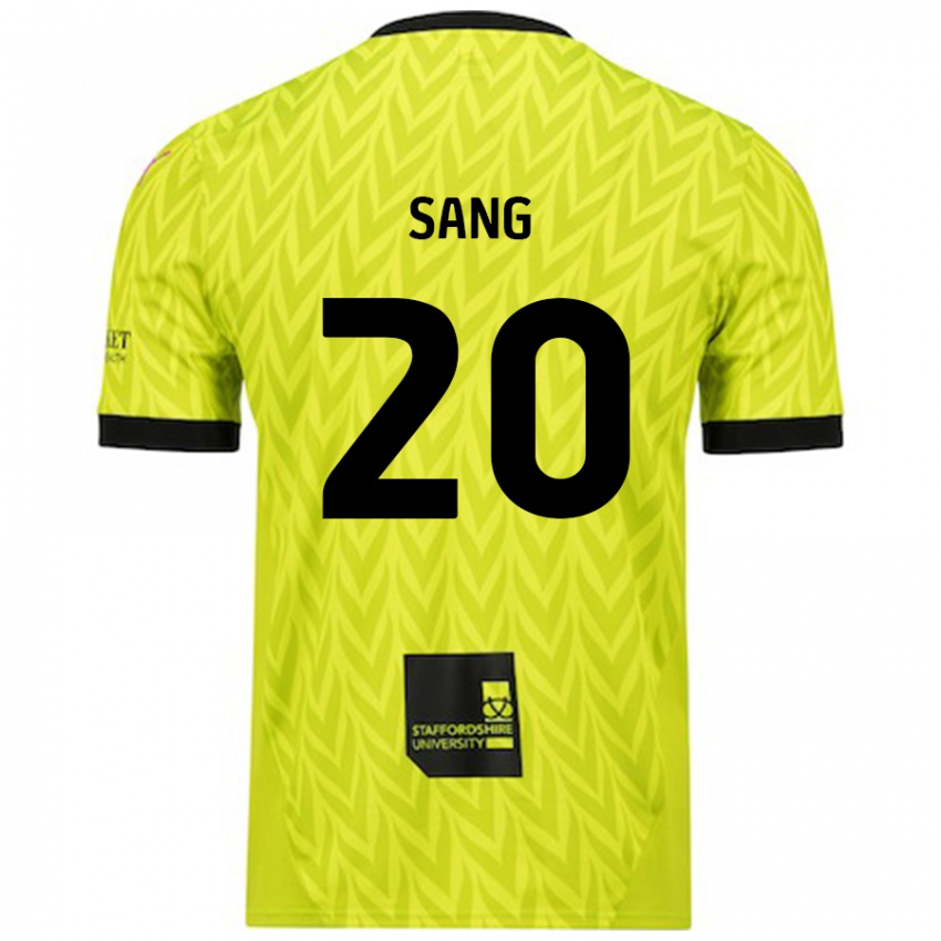 Mujer Camiseta Tom Sang #20 Verde Fluorescente 2ª Equipación 2024/25 La Camisa Argentina