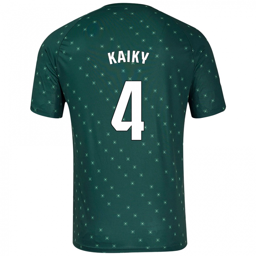 Mujer Camiseta Kaiky #4 Verde Oscuro 2ª Equipación 2024/25 La Camisa Argentina