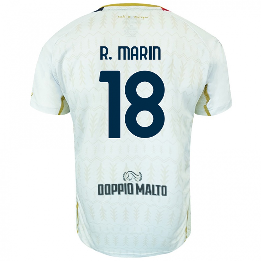 Mujer Camiseta Răzvan Marin #18 Blanco 2ª Equipación 2024/25 La Camisa Argentina