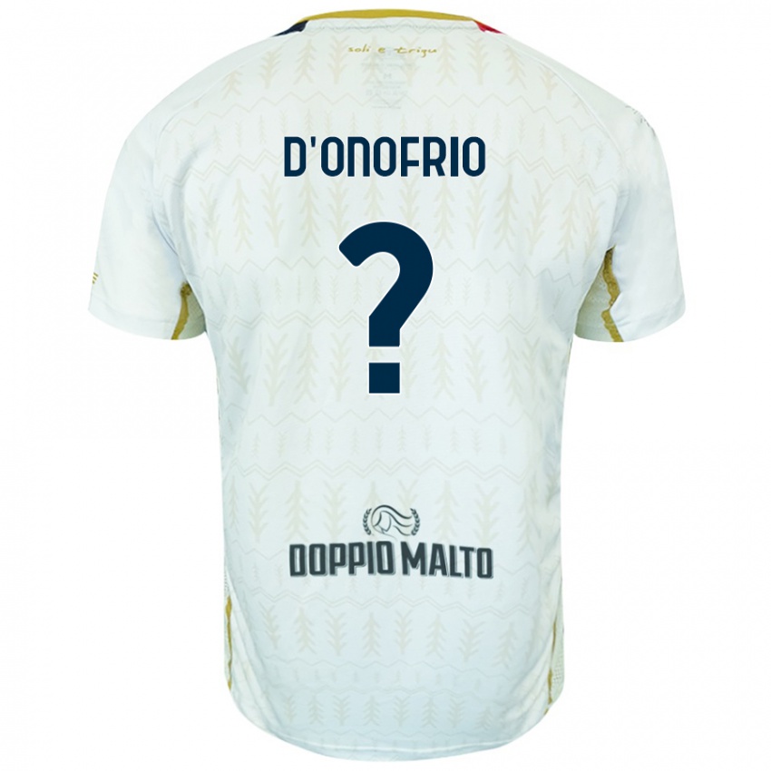 Mujer Camiseta Vincenzo D'onofrio #0 Blanco 2ª Equipación 2024/25 La Camisa Argentina