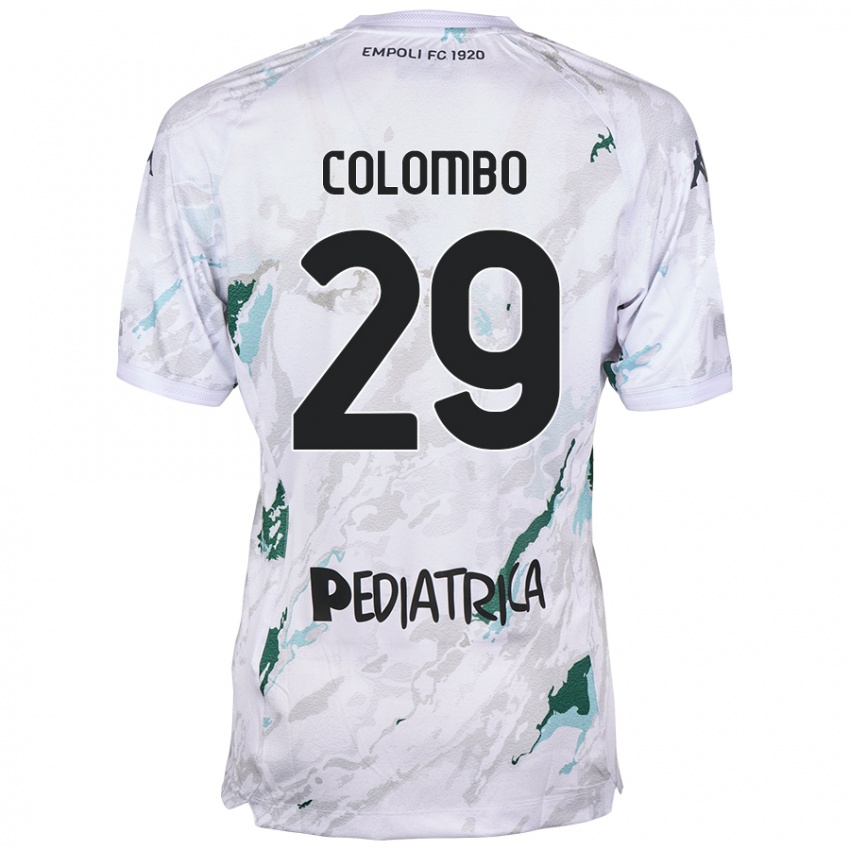 Mujer Camiseta Lorenzo Colombo #29 Gris 2ª Equipación 2024/25 La Camisa Argentina