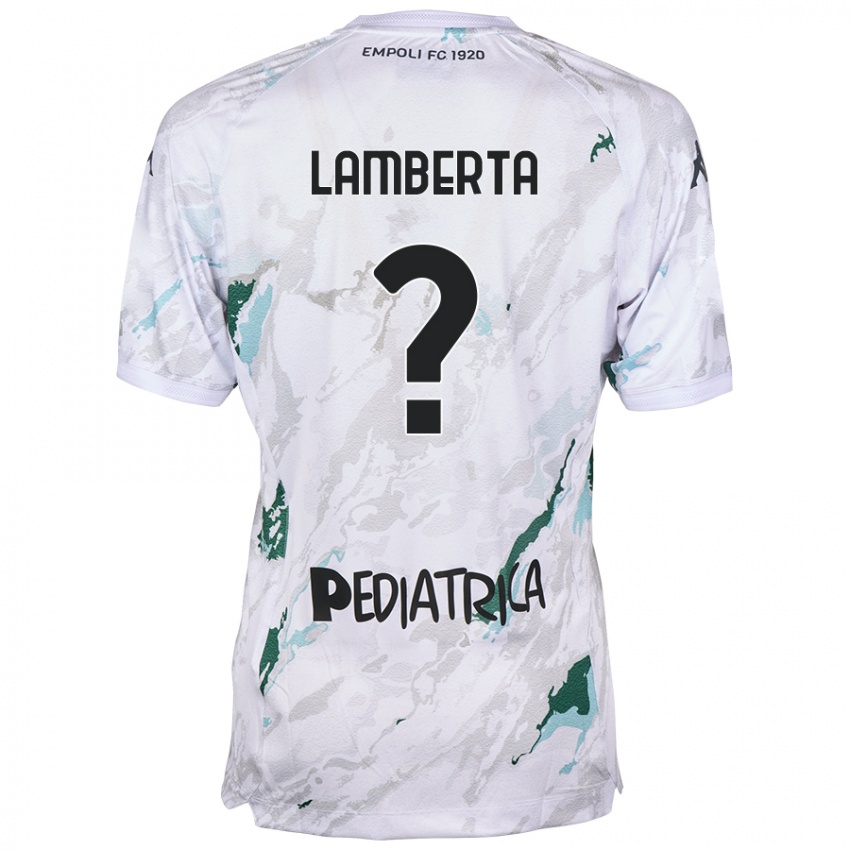 Mujer Camiseta Cristian Lamberta #0 Gris 2ª Equipación 2024/25 La Camisa Argentina