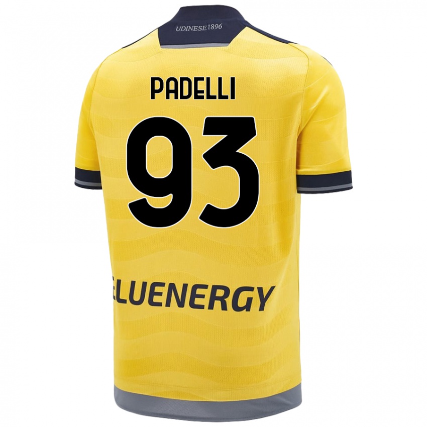 Mujer Camiseta Daniele Padelli #93 Dorado 2ª Equipación 2024/25 La Camisa Argentina