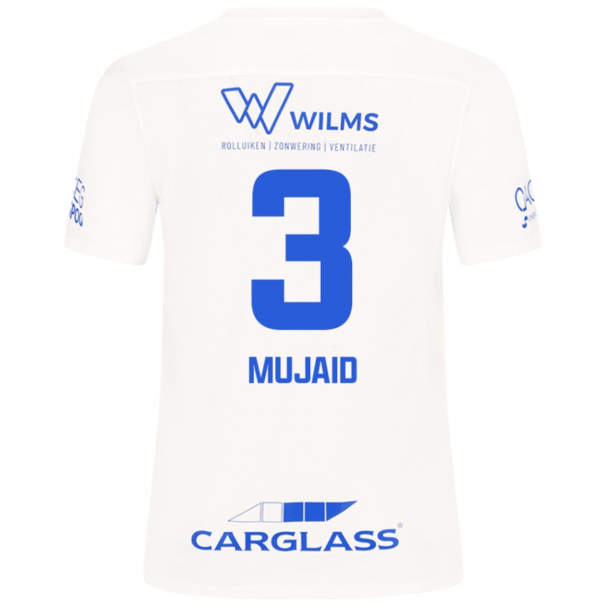 Mujer Camiseta Mujaid Sadick #3 Blanco 2ª Equipación 2024/25 La Camisa Argentina