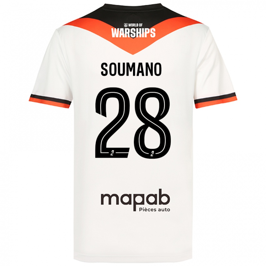 Mujer Camiseta Sambou Soumano #28 Blanco 2ª Equipación 2024/25 La Camisa Argentina