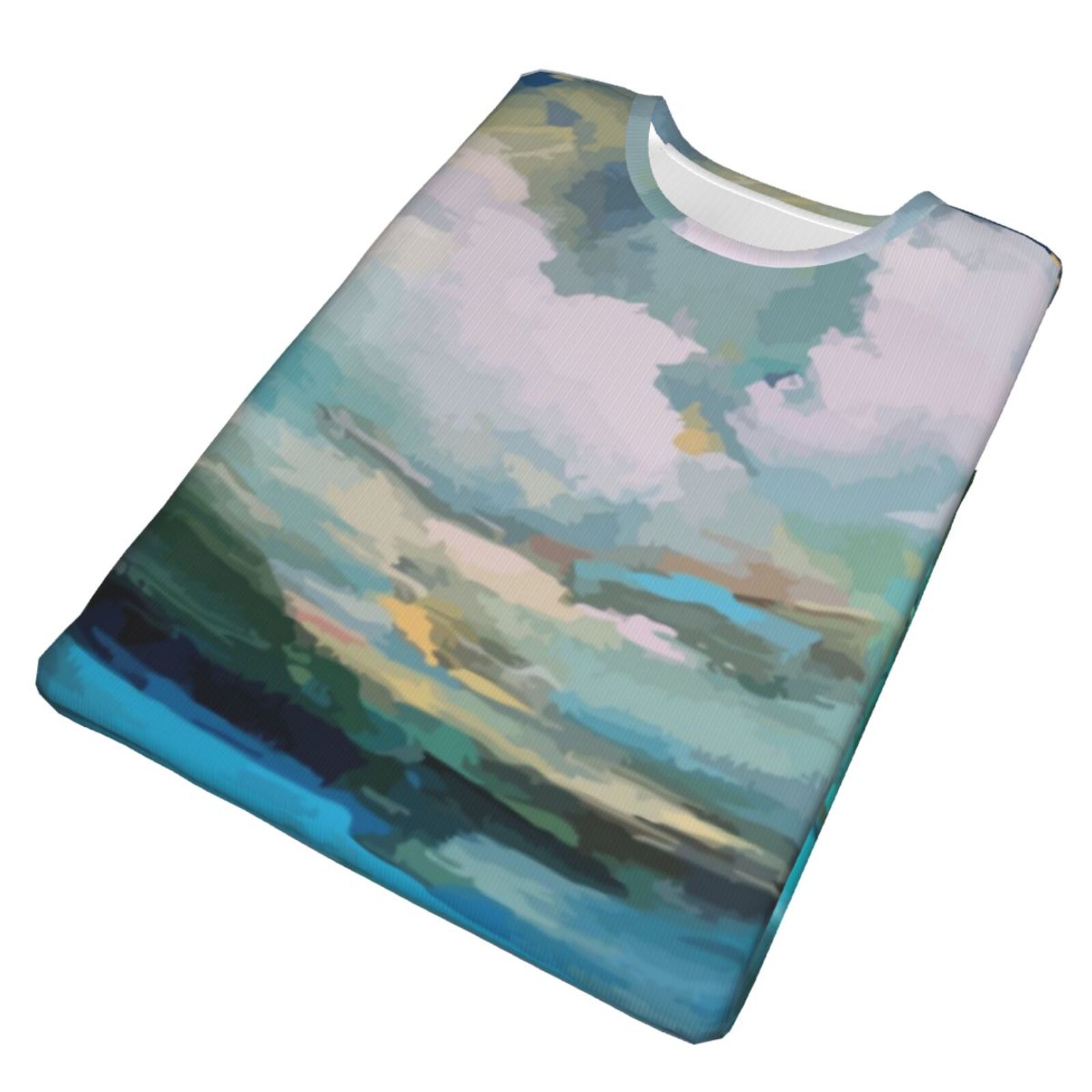 Camiseta Argentina Clásica Nubes Sobre Los Elementos De Pintura Del Lago