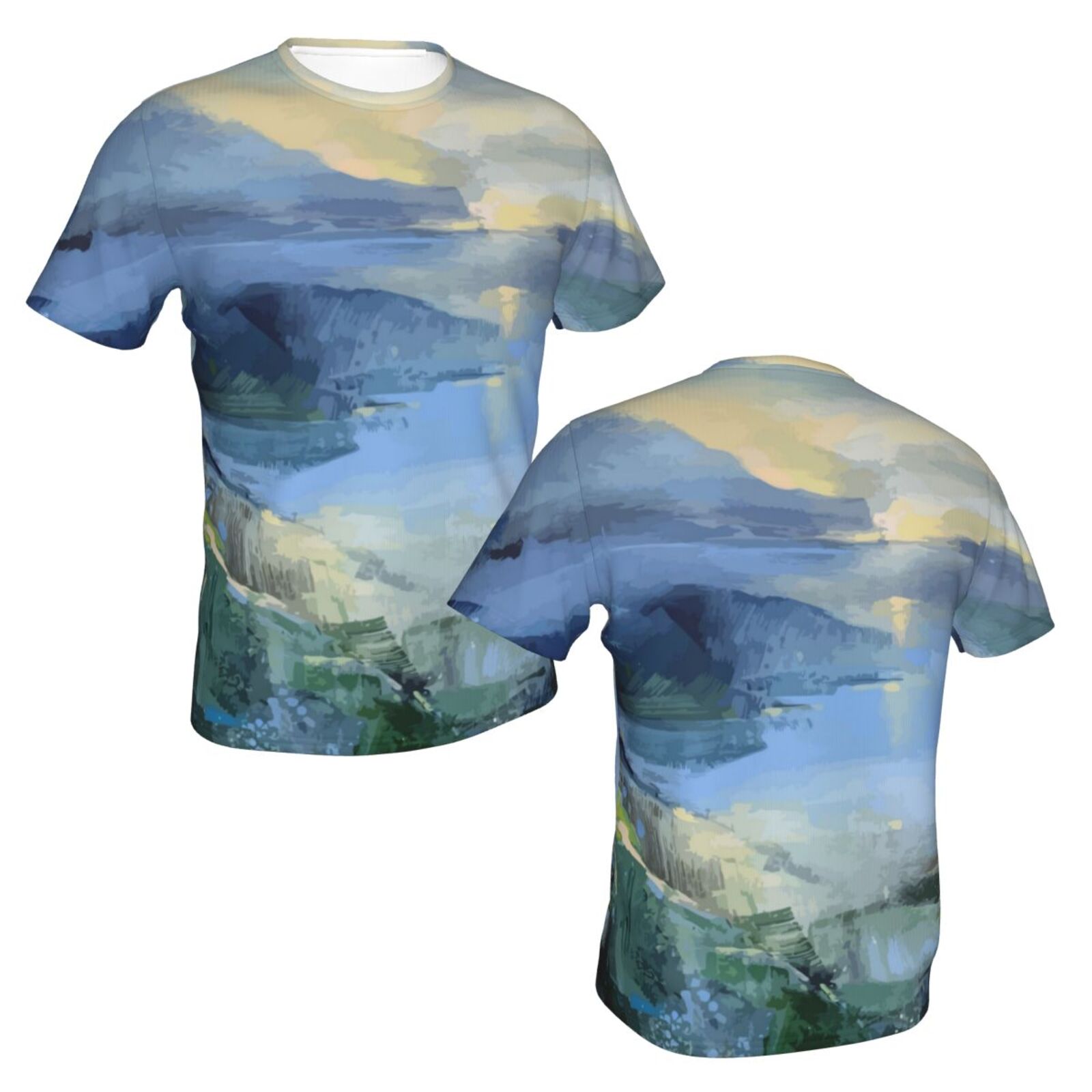 Camiseta Argentina Clásica Mar En Calma Elementos De Pintura