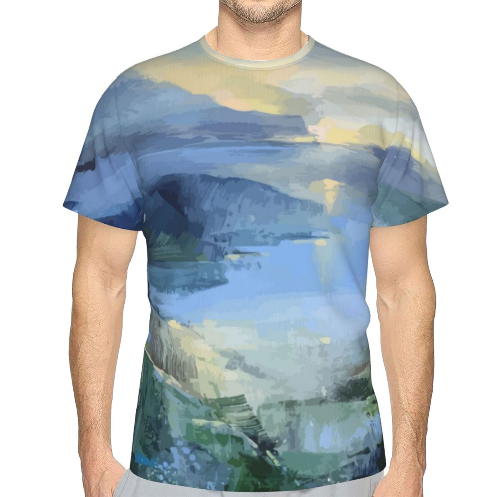 Camiseta Argentina Clásica Mar En Calma Elementos De Pintura