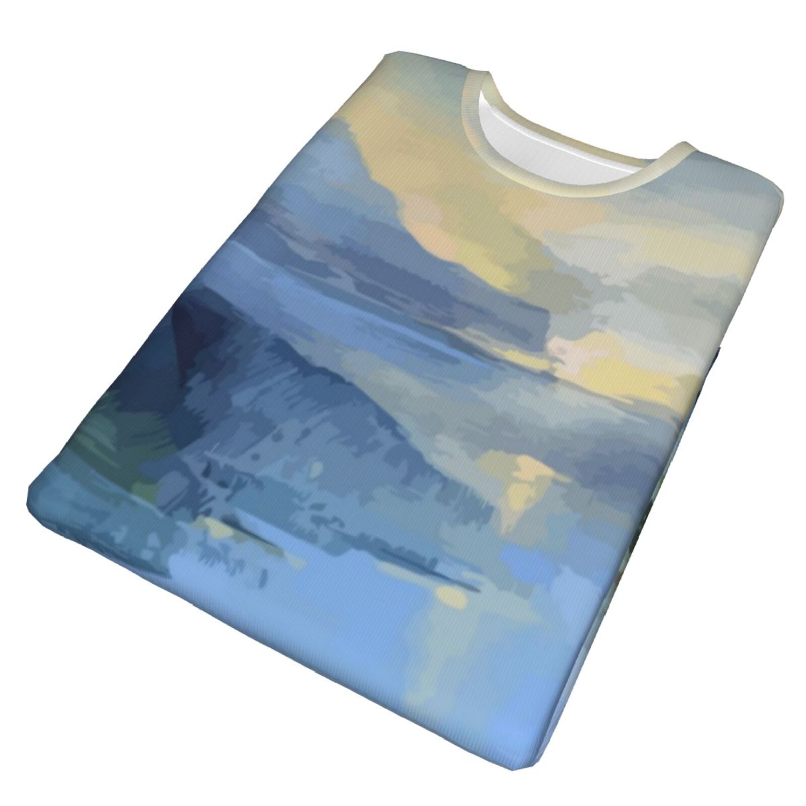 Camiseta Argentina Clásica Mar En Calma Elementos De Pintura